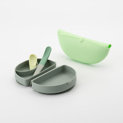 Sili Mini Go: Silicone Travel Meal Set - Green Energy by Miniware