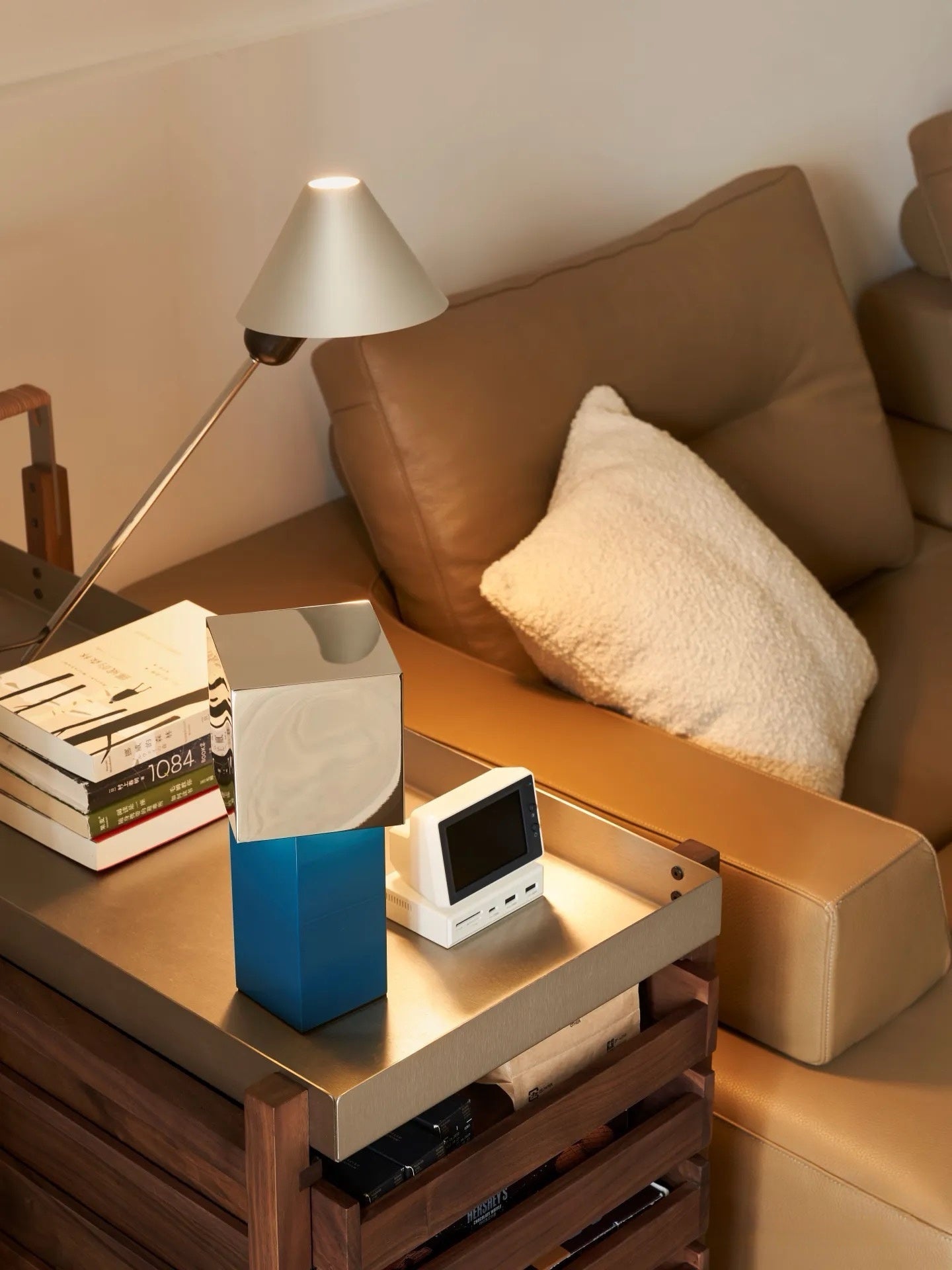 Modern Geometric Portable Dimmable Lamp - Bauhaus Pivot ATD7 Table Lamp