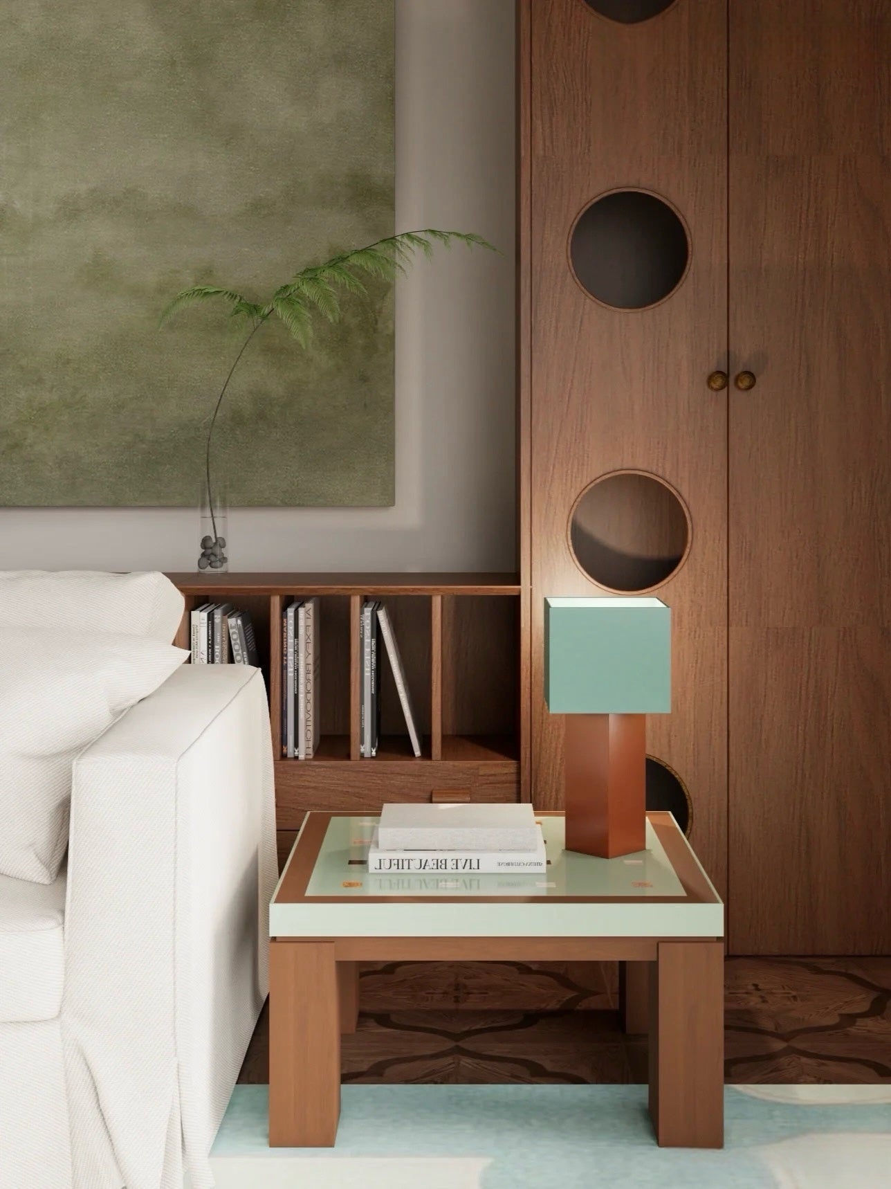 Modern Geometric Portable Dimmable Lamp - Bauhaus Pivot ATD7 Table Lamp