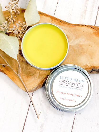 Organic Muscle Ache Salve w/ Cayenne / ZERO WASTE / Plastic Free