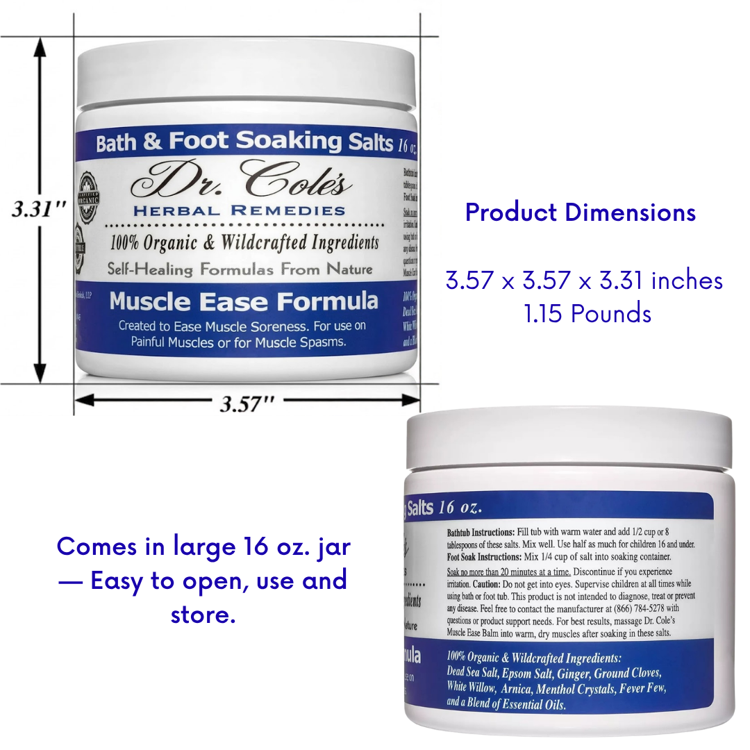 20 - Dr. Cole's Muscle Ease Soaking Salts
