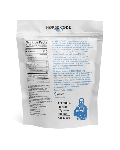 NØRSE CØDE Vanilla Plant Protein Powder