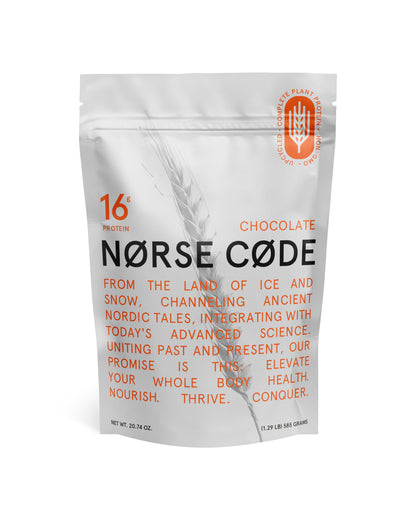 NØRSE CØDE Chocolate Plant Protein Powder: Power Through Your Day, Naturally.