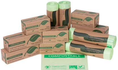 33 Gallon Compostable Trash Liners - 200 Count