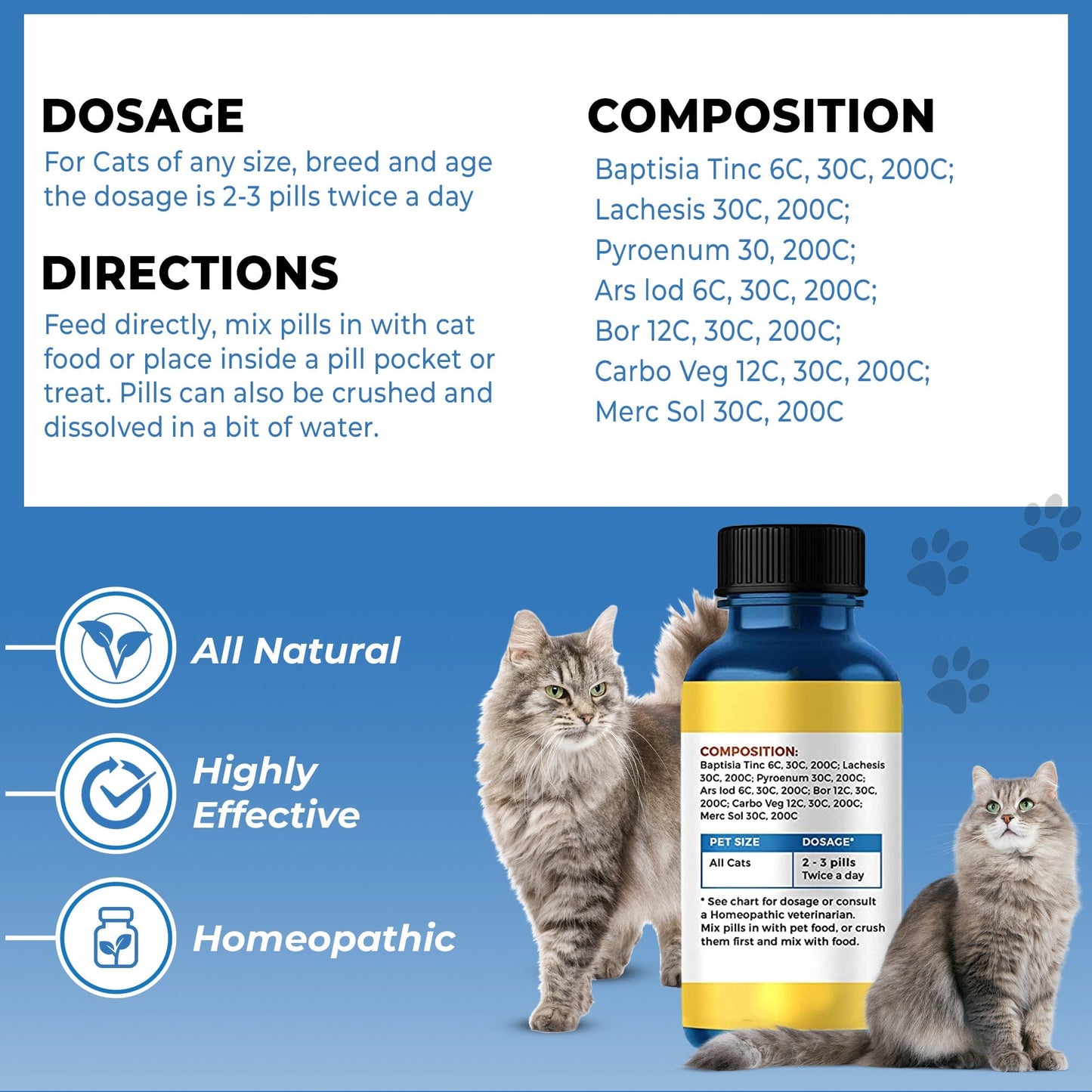 Natural Cat Allergy & Immunity Support Supplement by BestLife4Pets