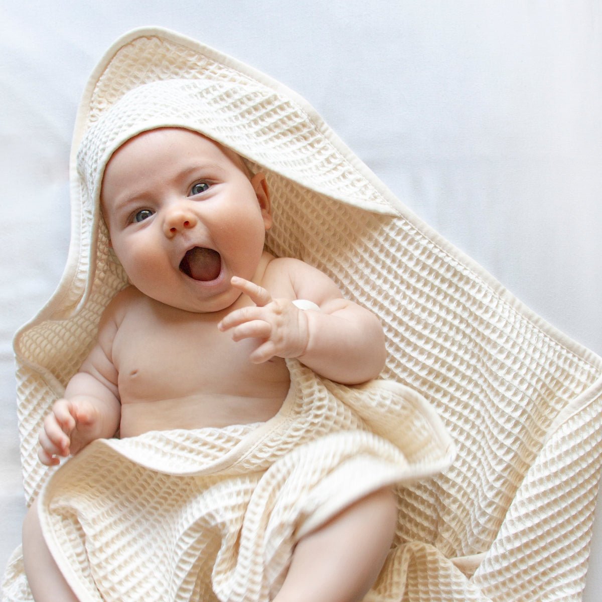 Waffle Hooded Baby Towel