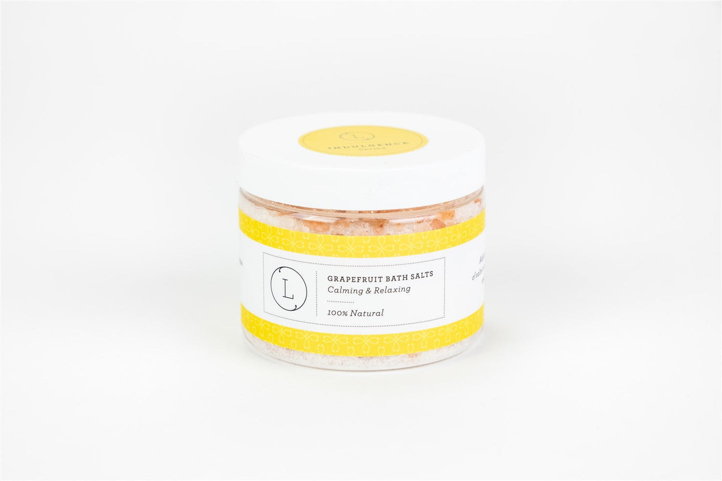 Grapefruit Natural Bath Salt Soak with CBD. Made with Dead sea, Epsom and Himalayan salts (THC frtee)