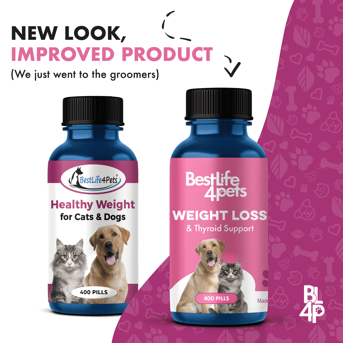 Natural Weight Loss & Thyroid Support Supplement for Dogs & Cats by BestLife4Pets