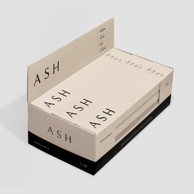 Pre-rolled Cones, 100% Organic, King Slim Size, Hand-Rolled, 144 Count, 12 Boxes, 12 Cones Per Box