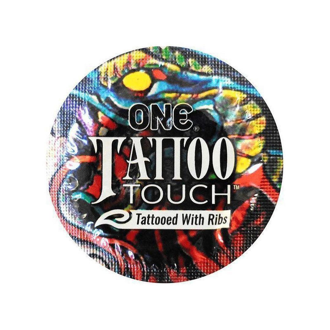 ONE Tattoo Touch Ribbed Condoms