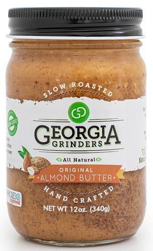 Georgia Grinders Almond Butter Mix Pack (Two 12oz jars of each; Original Almond Butter and Salt Free Almond Butter) - (CP-CL) by Georgia Grinders