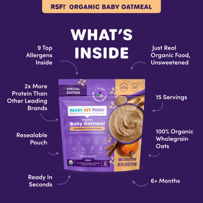 Organic Baby Oatmeal - Pumpkin Cinnamon