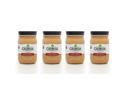 Georgia Grinders Organic Creamy Peanut Butter 4 Pack (12 oz Jars) - (CP-CL) by Georgia Grinders