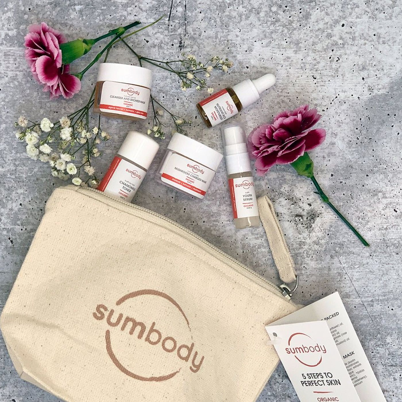 5 Steps to Perfect Skin Organic Mini Kit by Sumbody Skincare