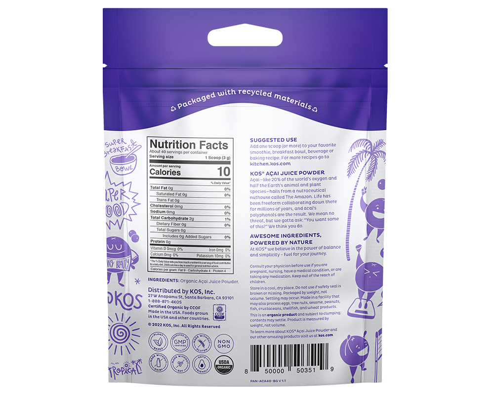 Organic Acai Powder  - 40 servings