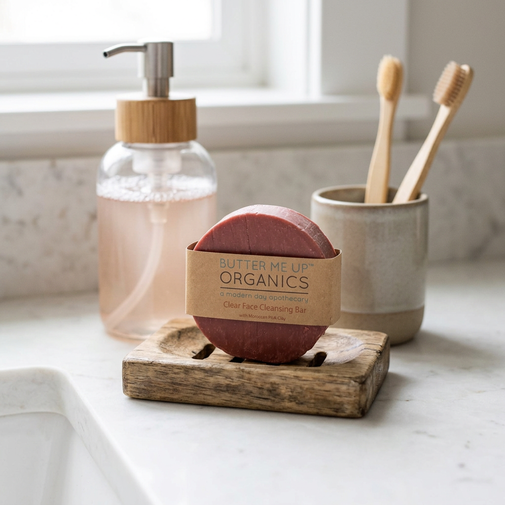 Organic Facial Bar with Rose Clay