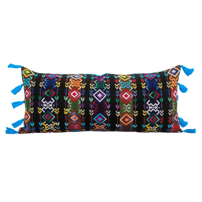 Oversized Guatemalan Lumbar Pillow by Upavim Crafts