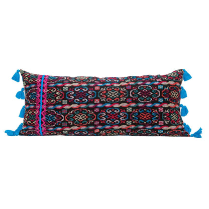 Oversized Guatemalan Lumbar Pillow by Upavim Crafts