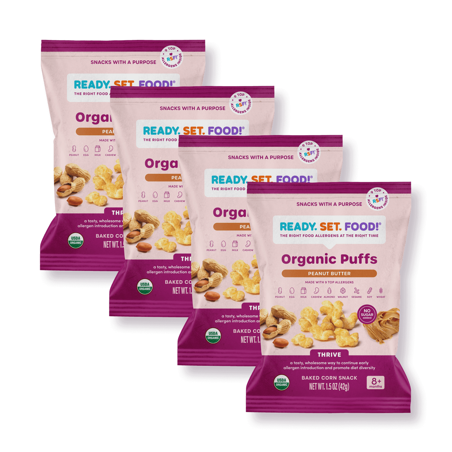 Organic Puffs - Peanut Butter