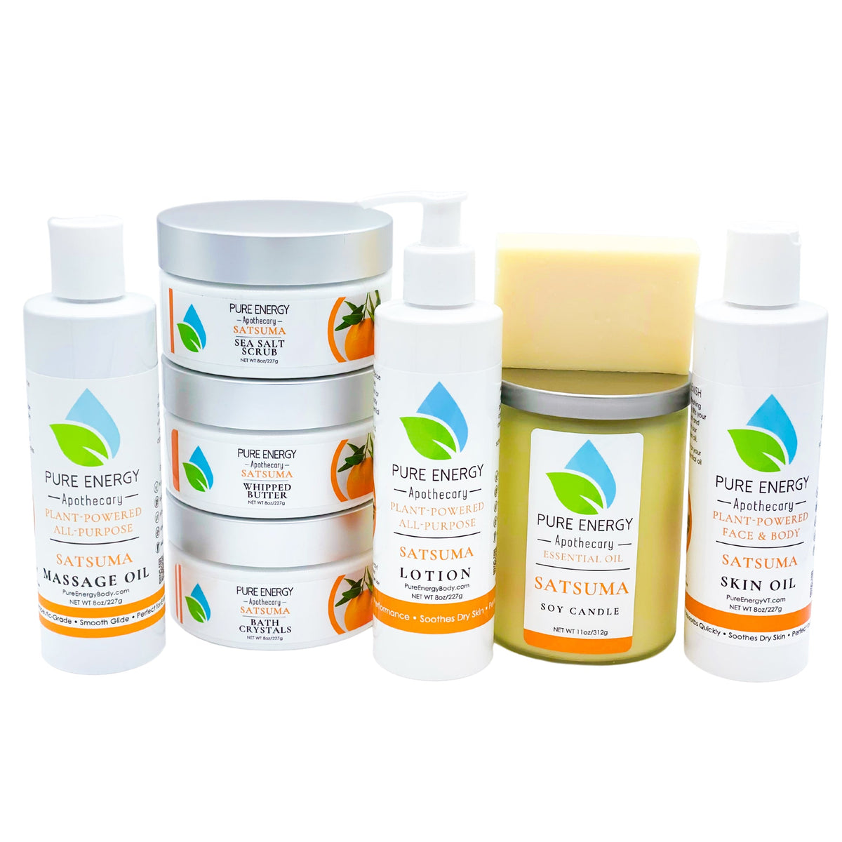 Premium Spa Bundle (Satsuma) by Pure Energy Apothecary