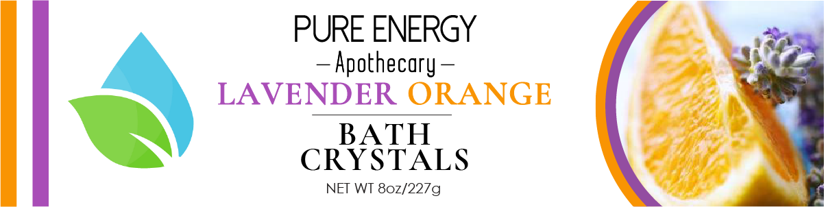 Bath Crystals (Lavender Orange) by Pure Energy Apothecary