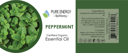 Essential Oil - Peppermint 15ml (0.5oz) by Pure Energy Apothecary