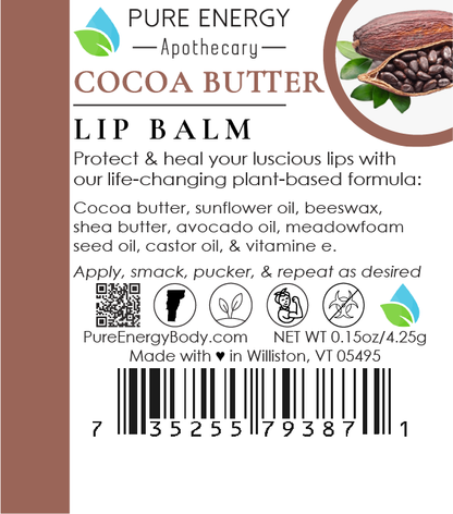 Lip Balm Case (Cocoa Butter) by Pure Energy Apothecary