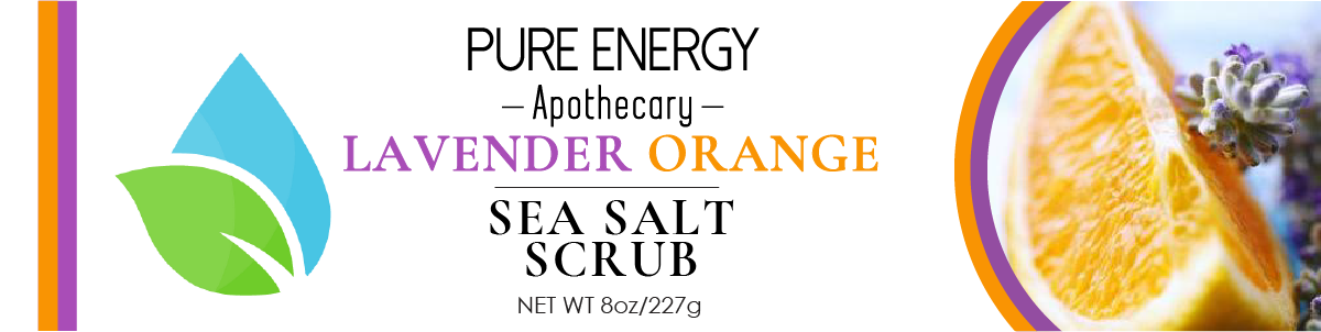 Sea Salt Scrub (Lavender Orange) by Pure Energy Apothecary