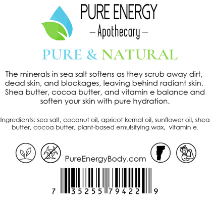 Sea Salt Scrub (Pure & Natural) by Pure Energy Apothecary