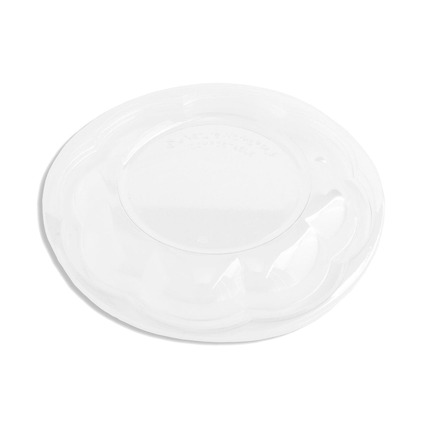 24|32|48-Ounce Clear PLA Salad Bowl Lid, 300-Count Case