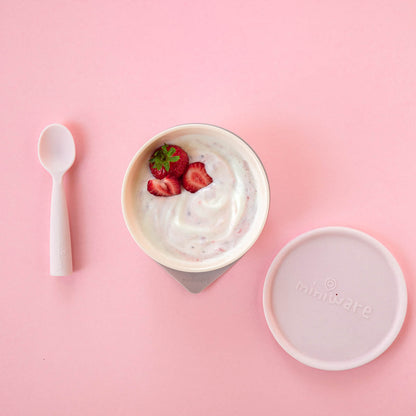 First Bites Self-Feeding Set - Vanilla + Cotton Candy by Miniware