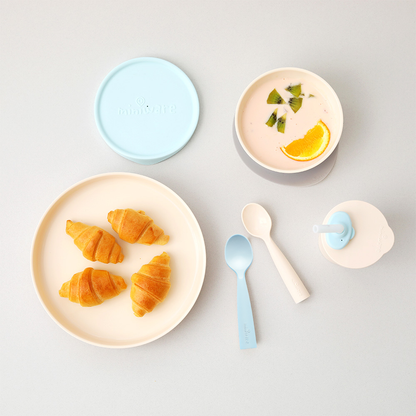 Little Foodie Meal Set - Vanilla + Aqua by Miniware