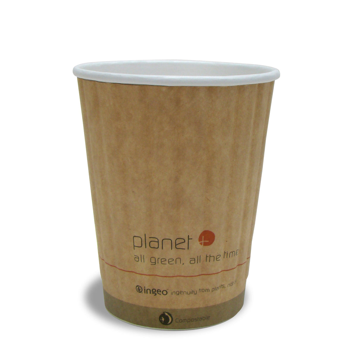 12-Ounce PLA Laminated Double-Wall Hot Cup, 1000-Count Case