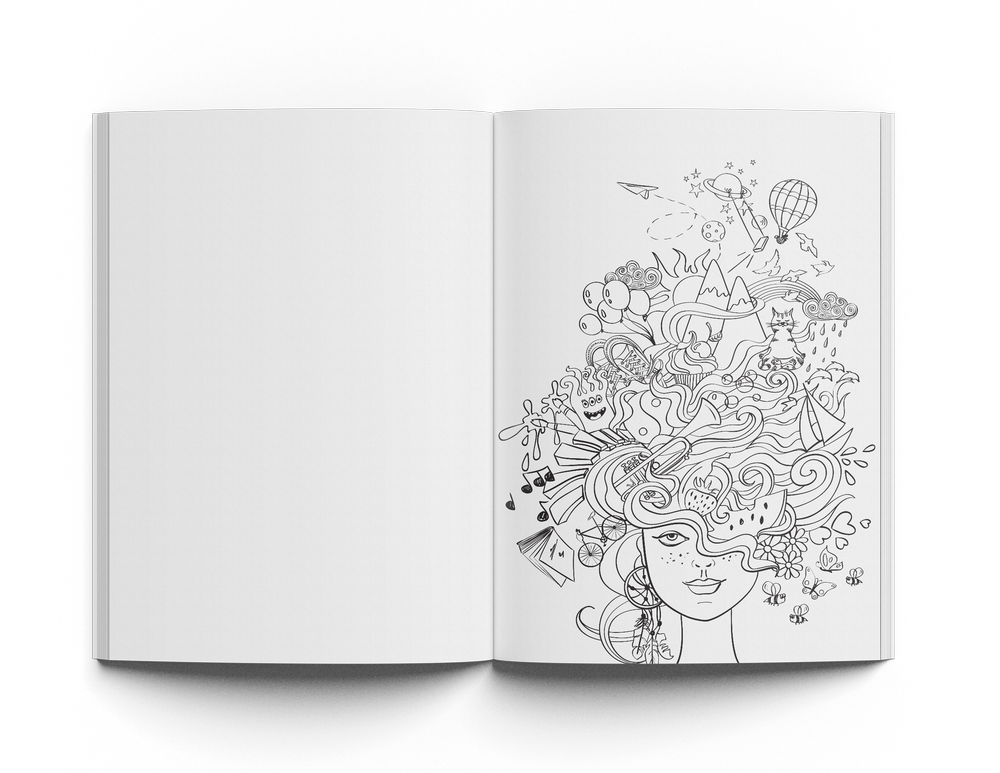 Mood Enhancing Coloring Book Vol. 2 Bundle (Col Vol 2 + Pencil)