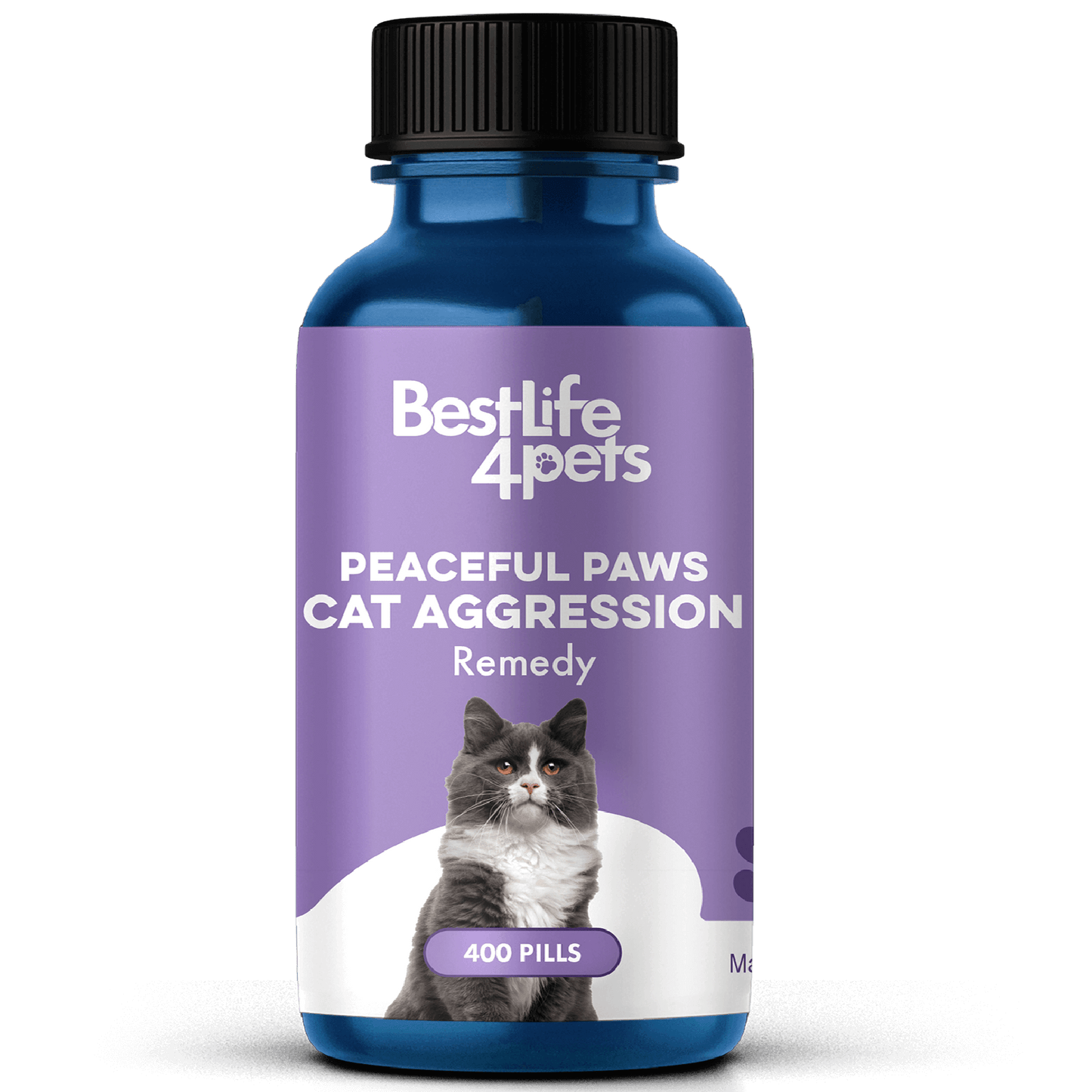 Peaceful Paws Cat Aggression & Anxiety Management for Stress, Spraying, Territorial Behavior by BestLife4Pets