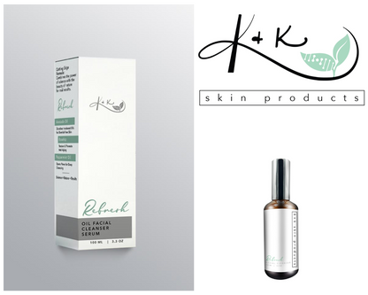 Refresh Oil Facial Cleanser Serum by K&K Skin Products