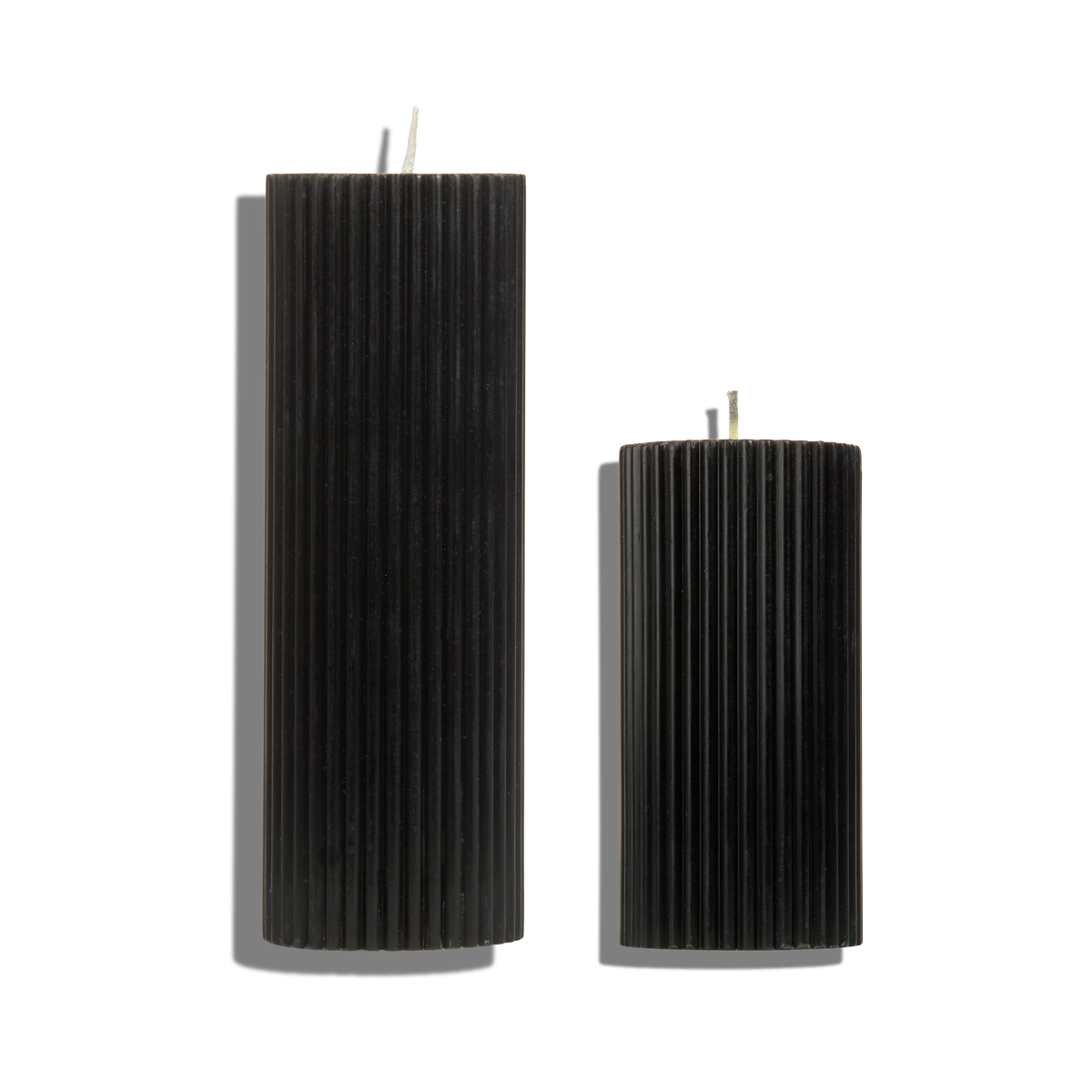 Ribbed Pillar Candle