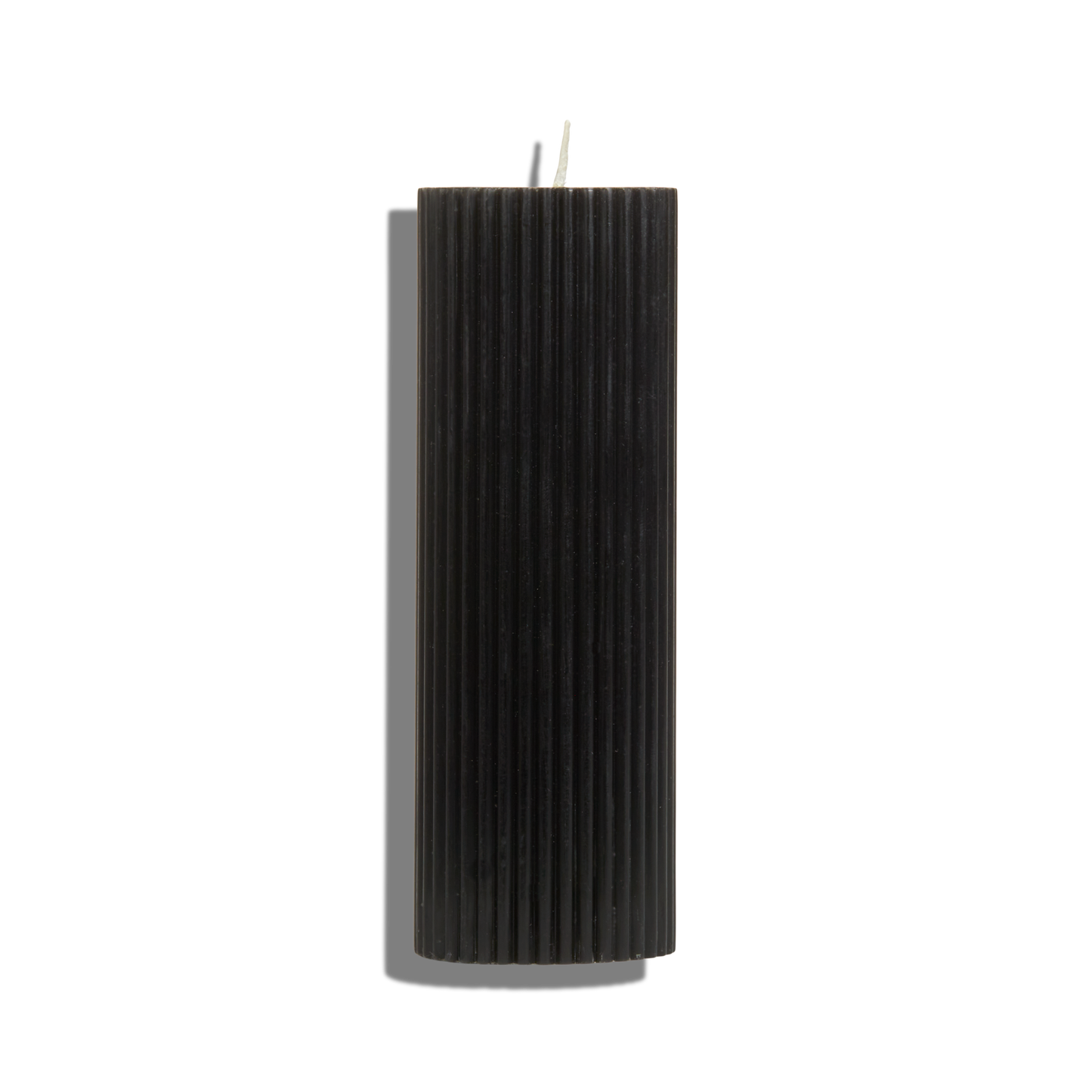 Ribbed Pillar Candle