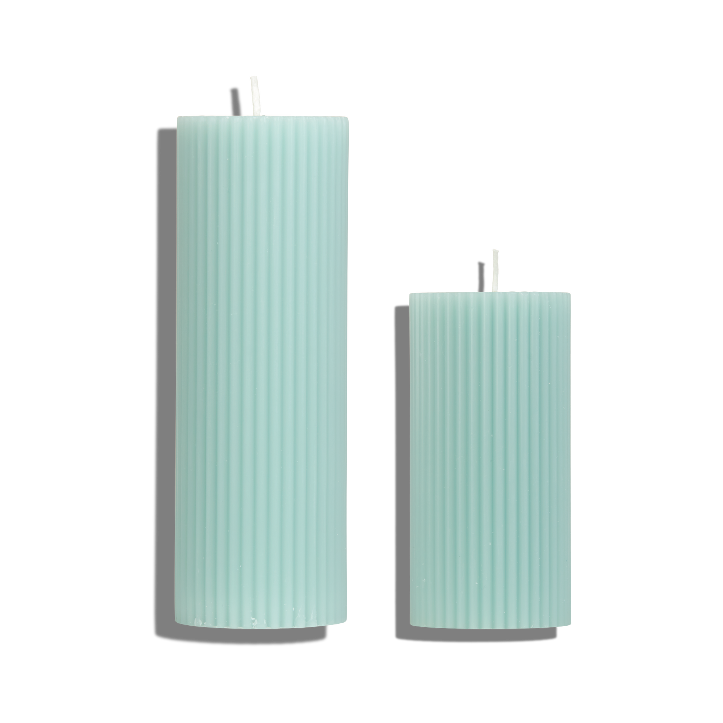 Ribbed Pillar Candle