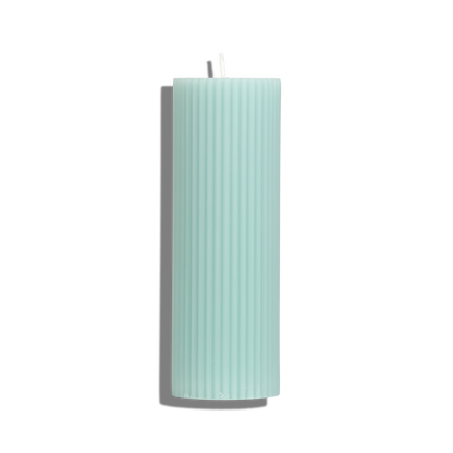 Ribbed Pillar Candle