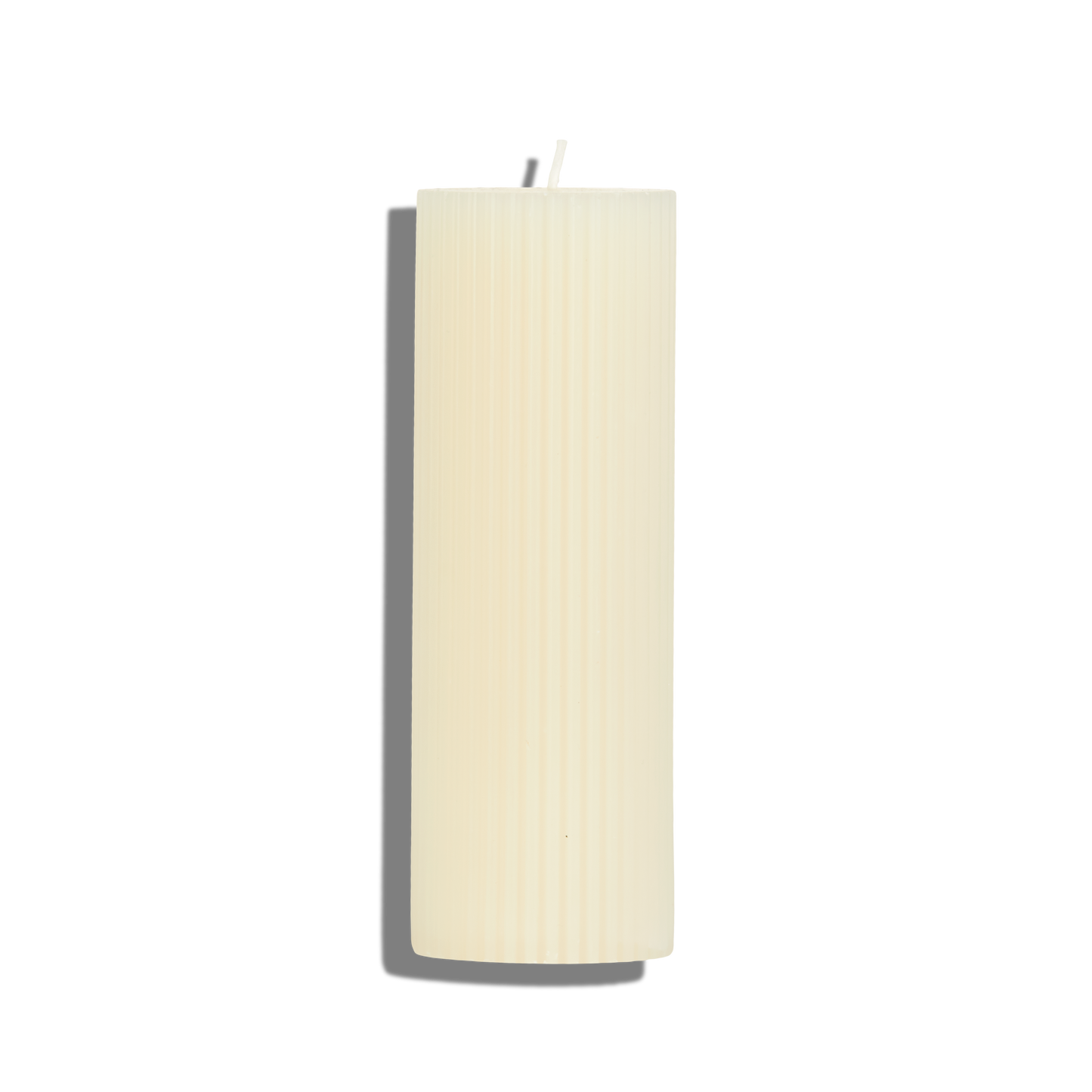 Ribbed Pillar Candle