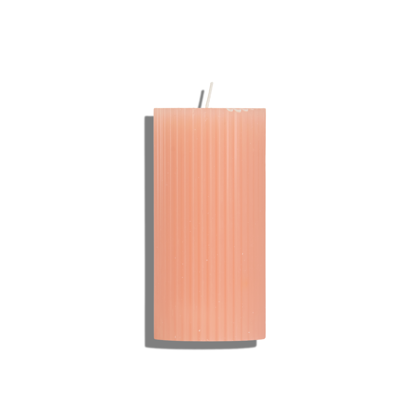 Ribbed Pillar Candle