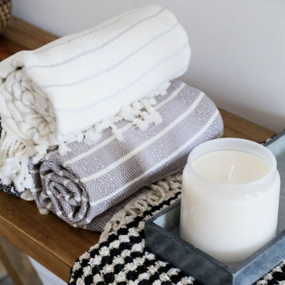 Striped Bamboo Towel by POKOLOKO