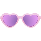 Frosted Pink Heart | Purple Polarized Mirrored Lenses