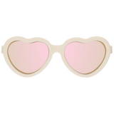 Sweet Cream Heart | Rose Gold Polarized Mirrored Lenses