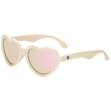 Sweet Cream Heart | Rose Gold Polarized Mirrored Lenses