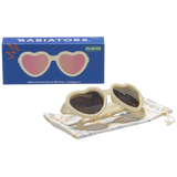 Sweet Cream Heart | Rose Gold Polarized Mirrored Lenses