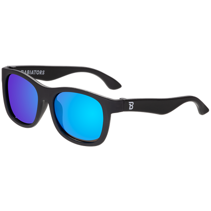 Jet Black Polarized Navigator | Cobalt Mirrored Lens