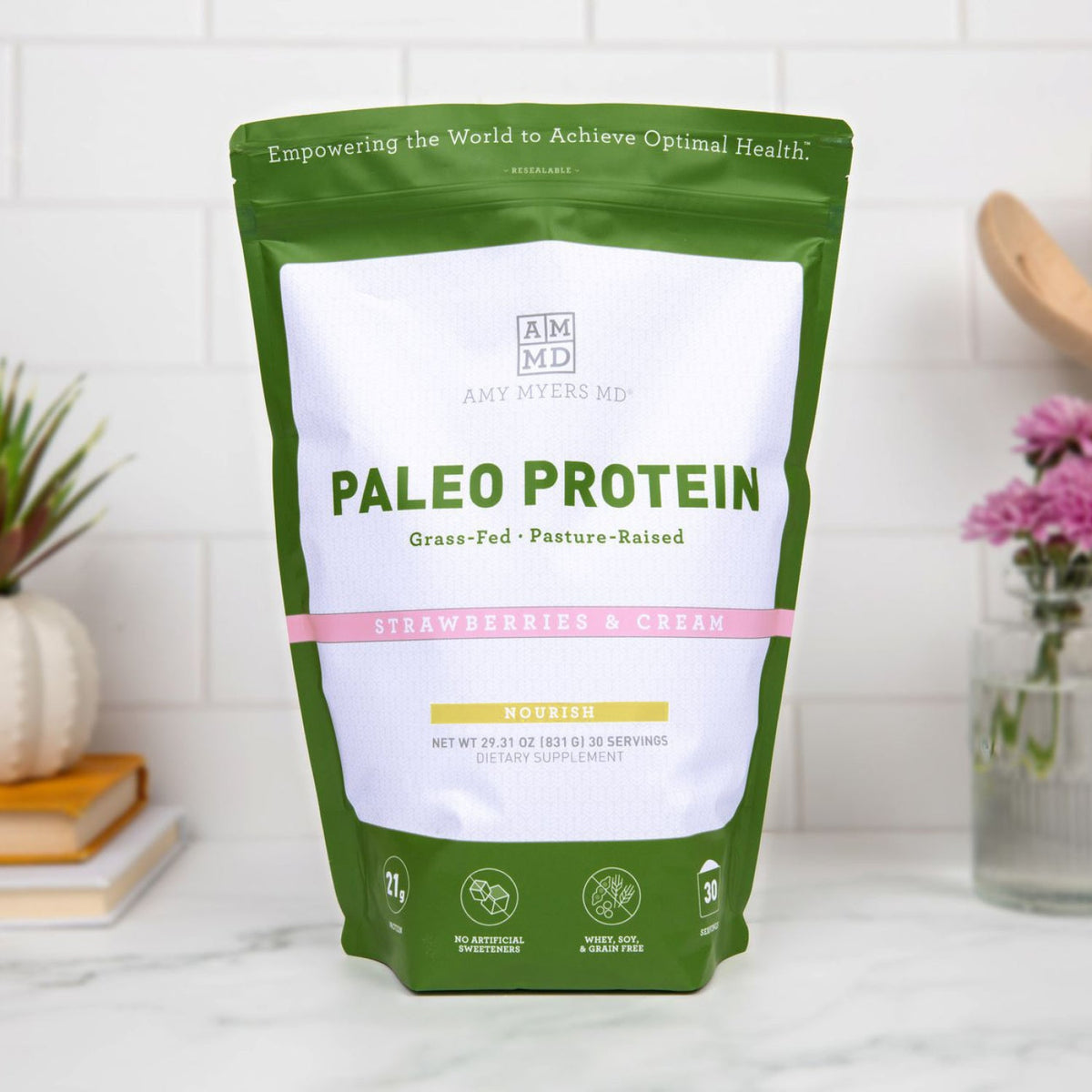 Paleo Protein - Strawberries & Cream by Amy Myers MD