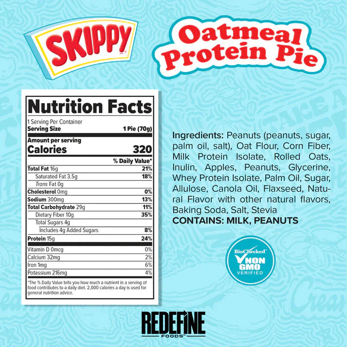 Redefine x Skippy® Oatmeal Protein Pie